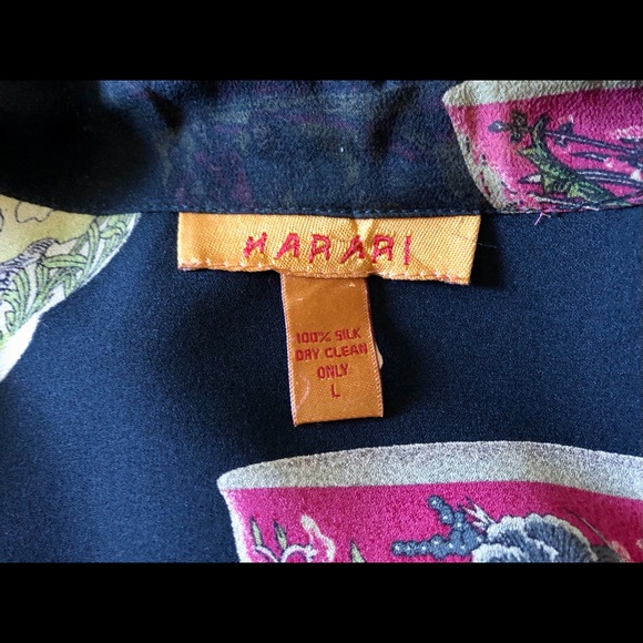 Harari vintage 100% silk kimono robe - Picture 5 of 12